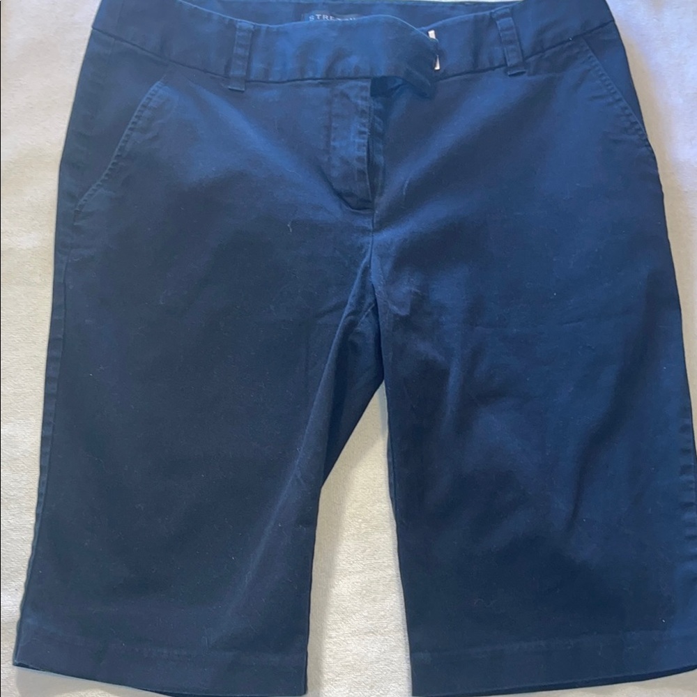Bermuda stretch black dressy Shorts